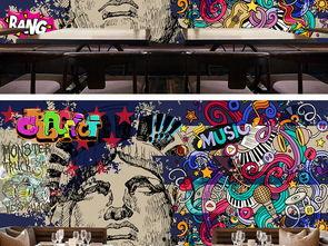 壁纸欧美涂鸦复古图片,穿越时空的艺术之旅